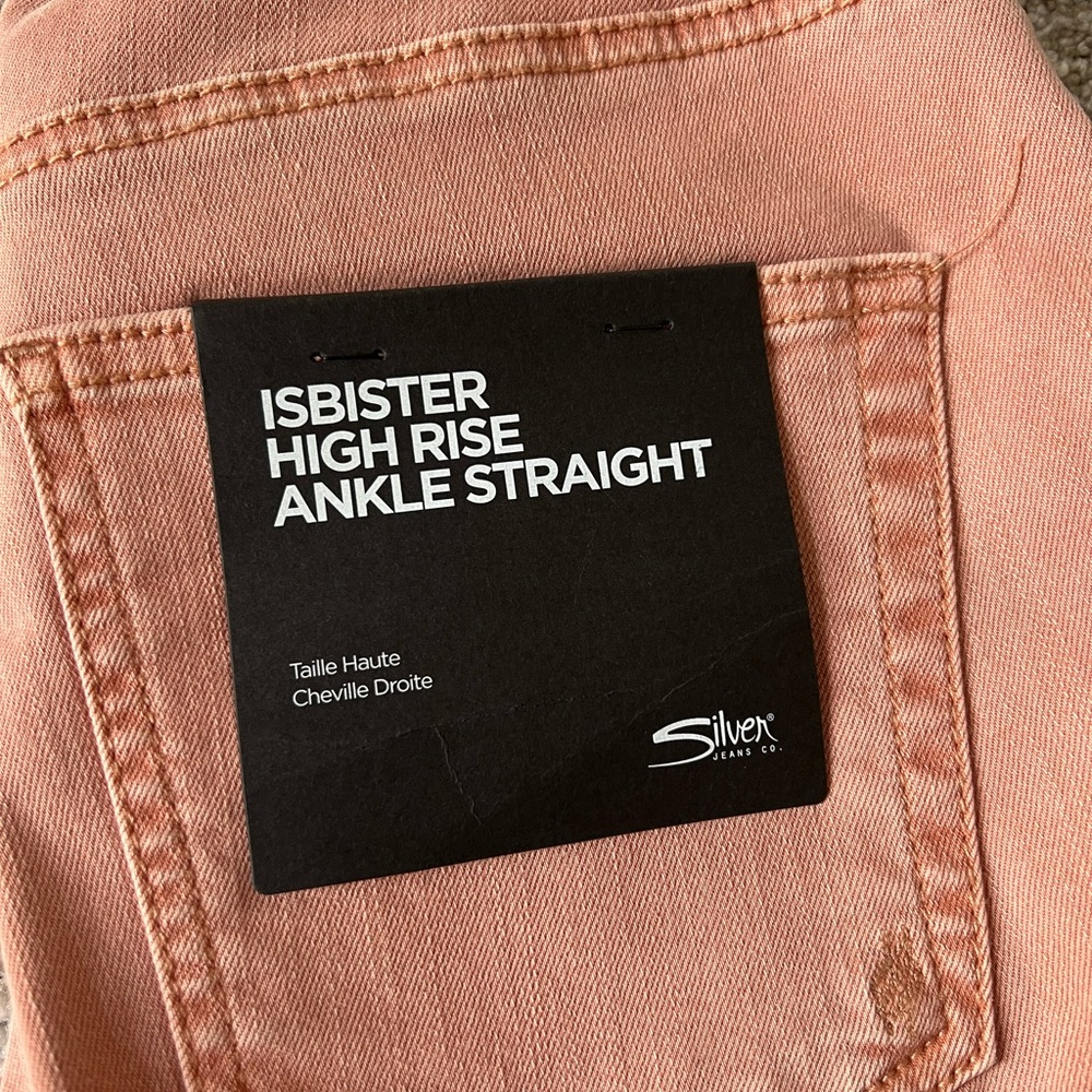 NWT Silver Jeans Co Isbister High Rise Ankle Straight Jeans - Picture 4 of 8